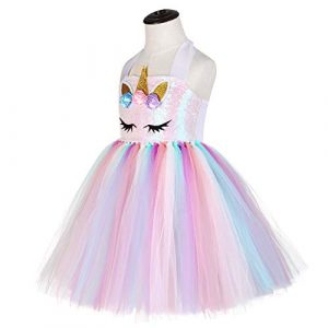 Unicorn Costume for Girls Dress Up Clothes for Little Girls Rainbow ...